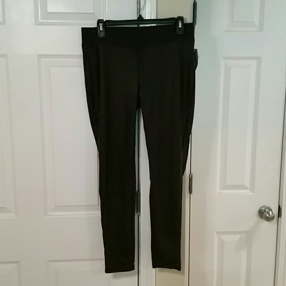 Simply Vera Vera Wang Pants - Simply Vera Vera Wang Leatherette Leggings Size L